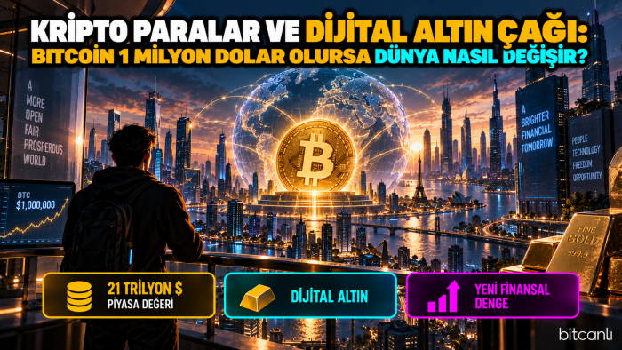 Kripto Paralar ve Dijital Altın Çağı: Bitcoin 1 Milyon Dolar Olursa Dünya Nasıl Değişir?